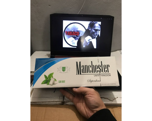 Сигареты "Manchester SS Жвачка ментол" Сигареты "Manchester SS Жвачка ментол"